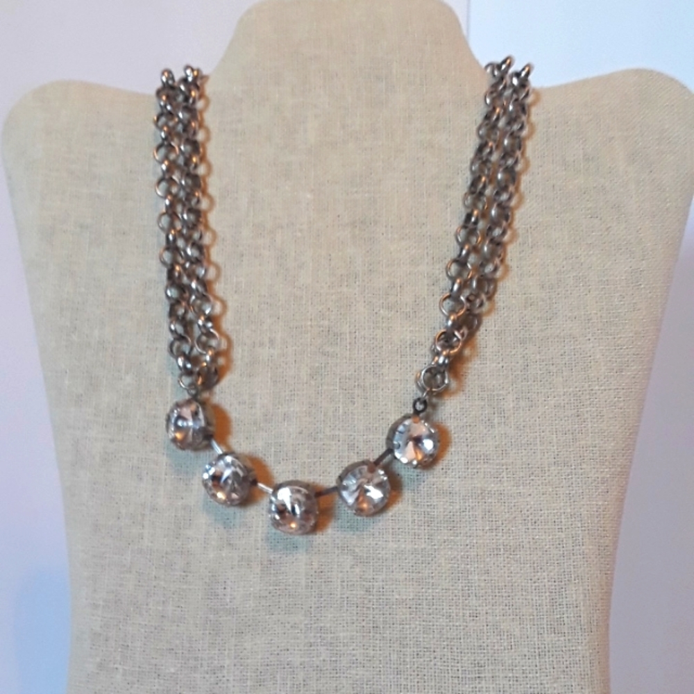 Large Rhinestone Necklace